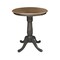 International Concepts Round 30 in Rd Ped Gathering Ht Table, 2 Emily Counter Ht Stools, Hickory/Coal, 30 in W, 30 in L K45-30RT-6B-S6172-2 - alternate 3